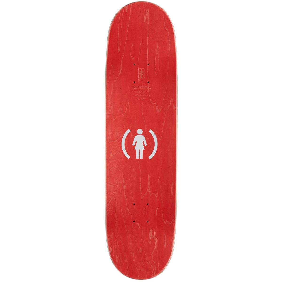 Girl Geering Stripe Skateboard Complete - Red - 8.00