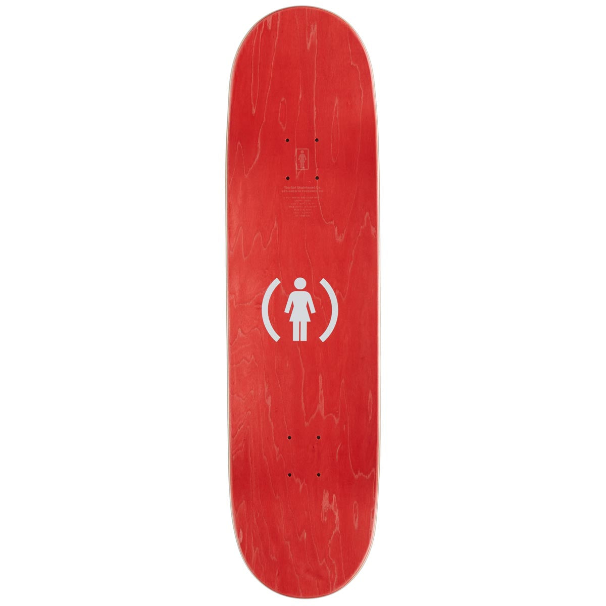 Girl Geering Stripe Skateboard Complete - Red - 8.50