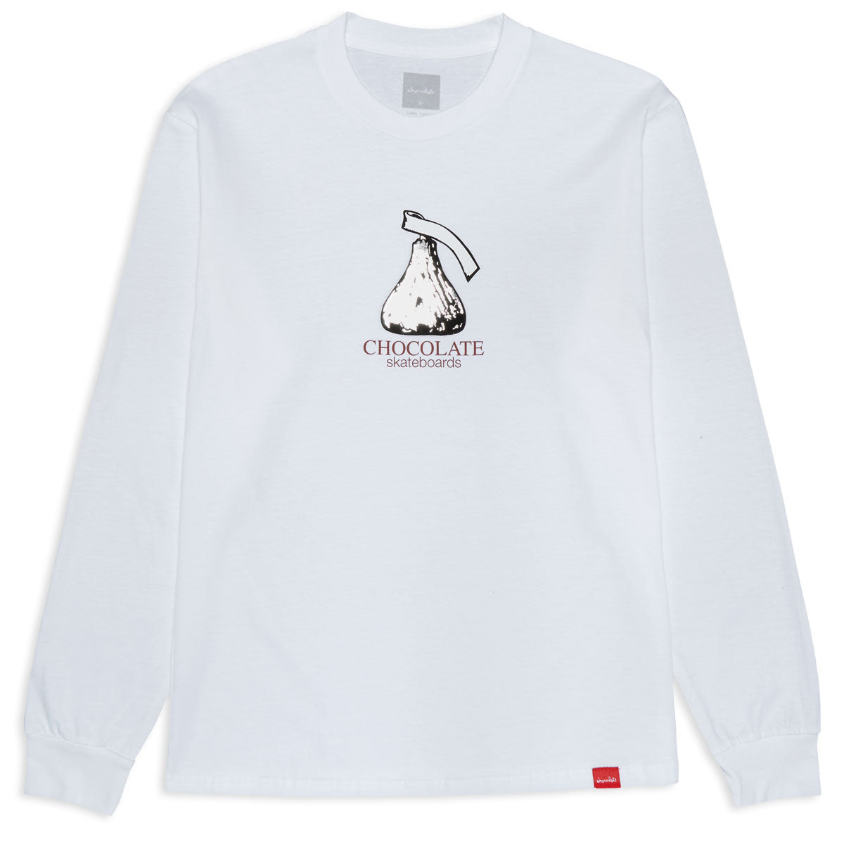 Chocolate Kiss Long Sleeve T-Shirt - White image 1