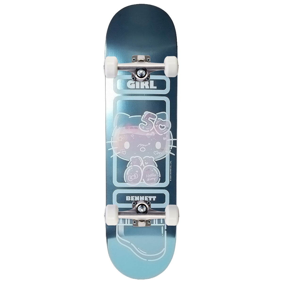 Girl x Hello Kitty 50th Anniversary Bennett Skateboard Complete - 8.25