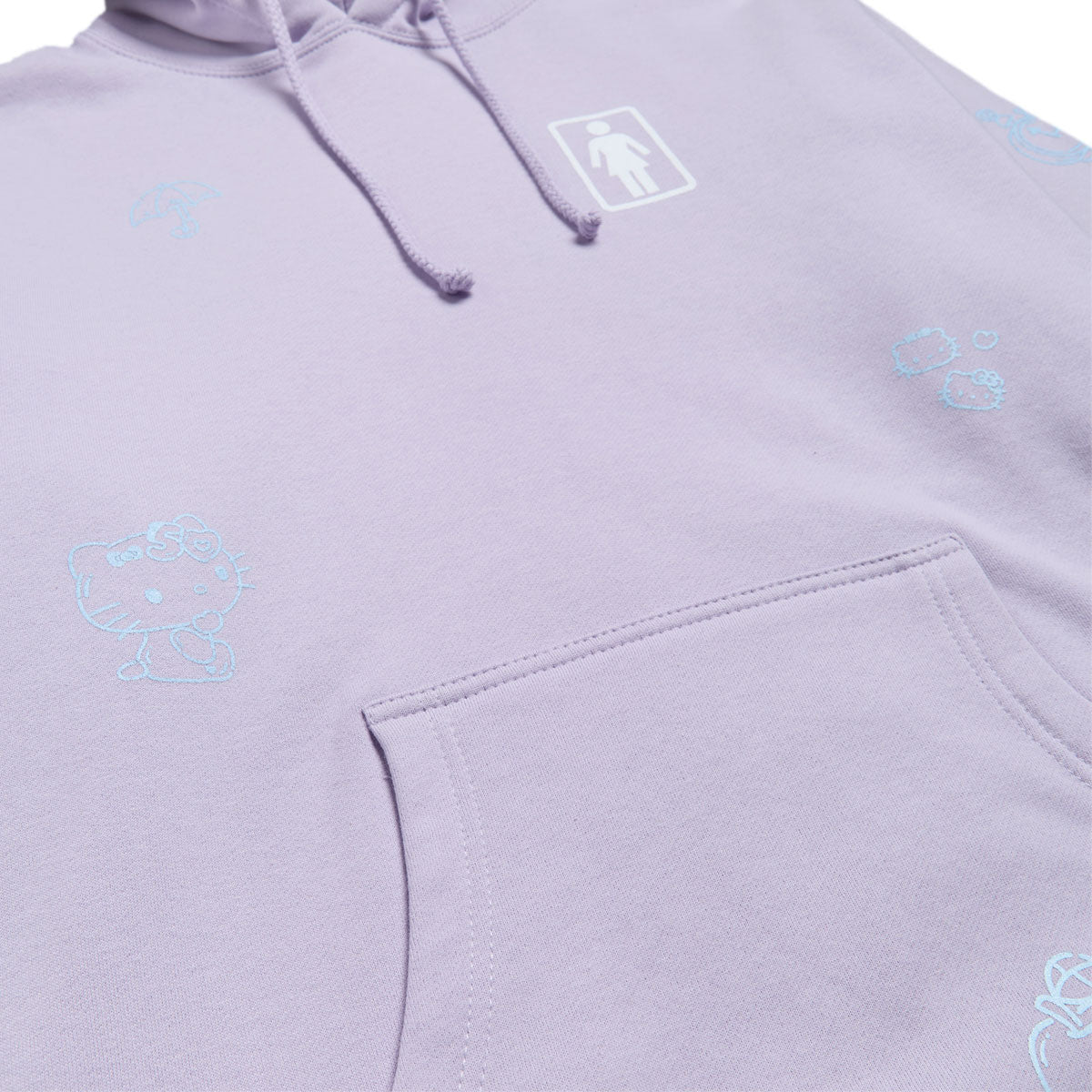 Girl x Hello Kitty All Over Hoodie - Lavender image 2