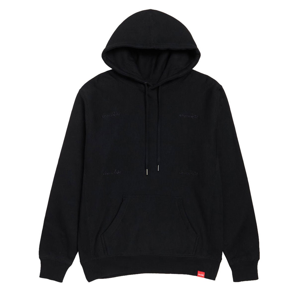 Chocolate Quad Chunk Heavy Hoodie - Black image 1