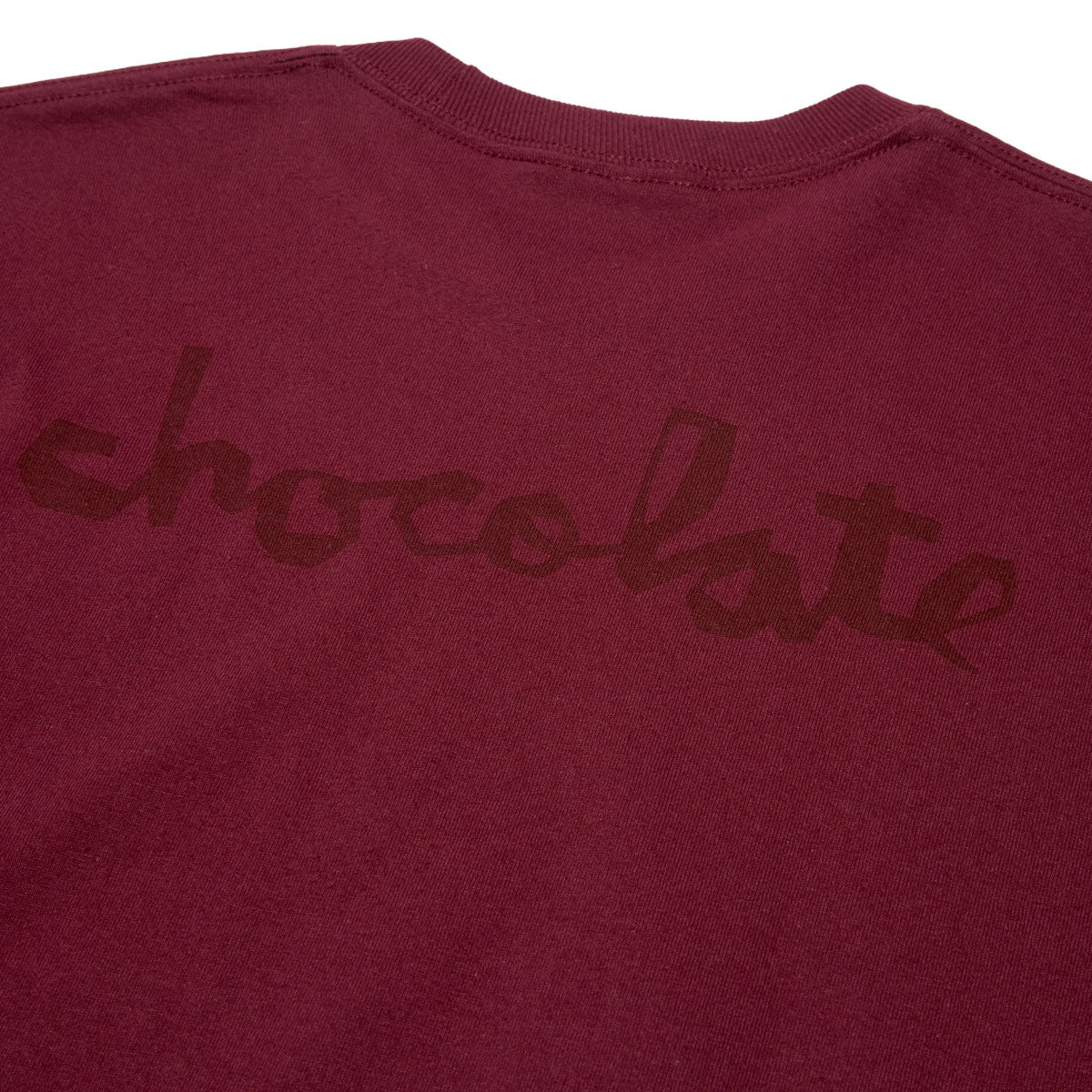 Chocolate Cada Dia Long Sleeve T-Shirt - Burgundy image 4