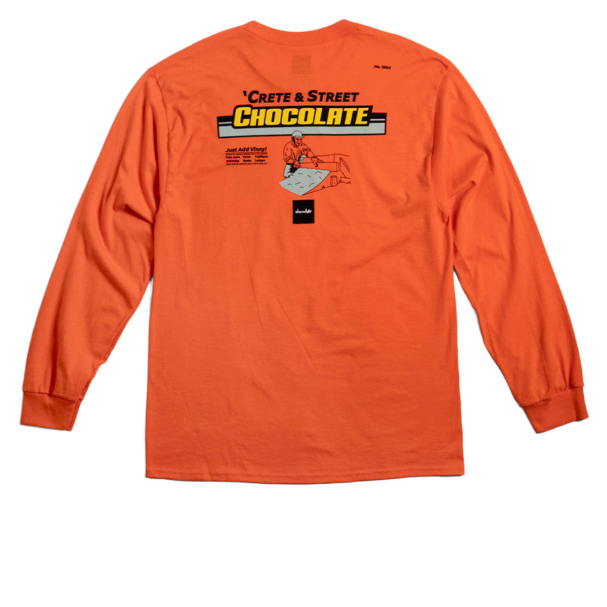 Chocolate Crete & Street Long Sleeve T-Shirt - Orange image 1