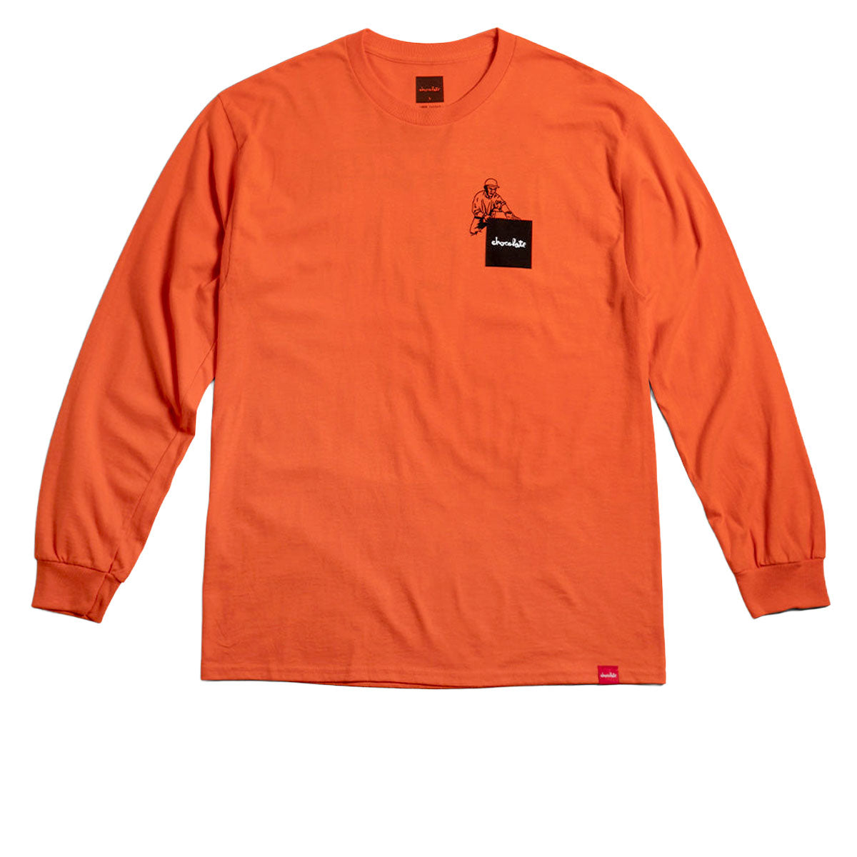 Chocolate Crete & Street Long Sleeve T-Shirt - Orange image 2