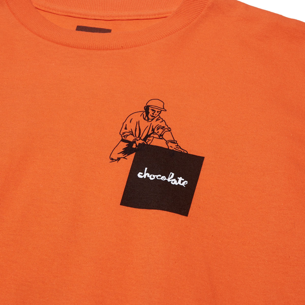 Chocolate Crete & Street Long Sleeve T-Shirt - Orange image 3