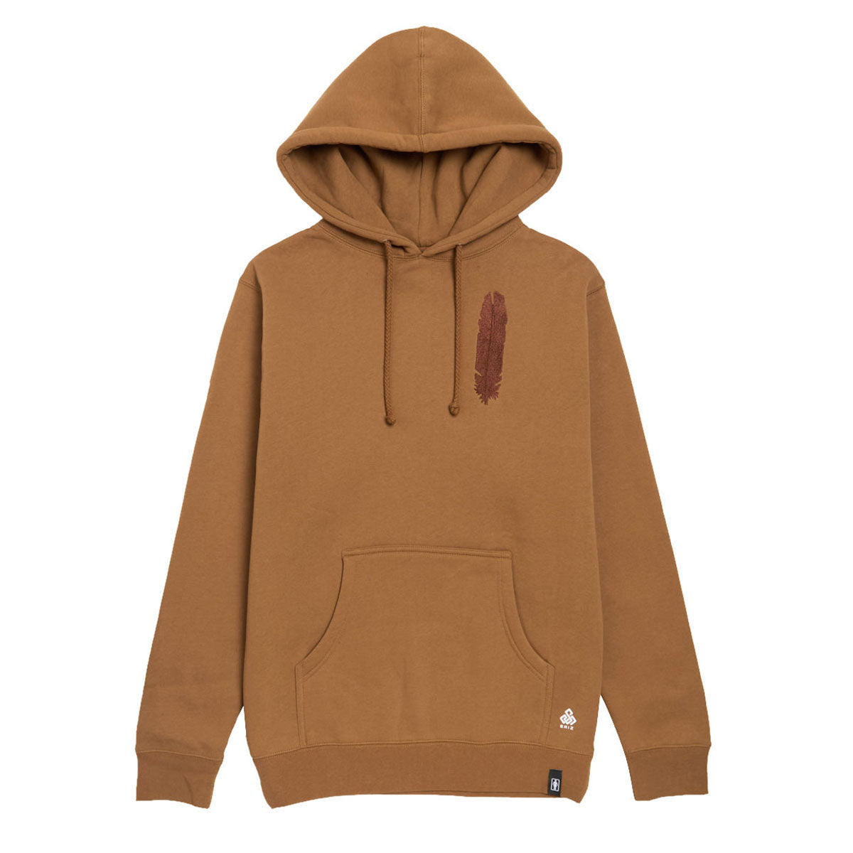Girl Feather Heavy Hoodie - Saddle image 1