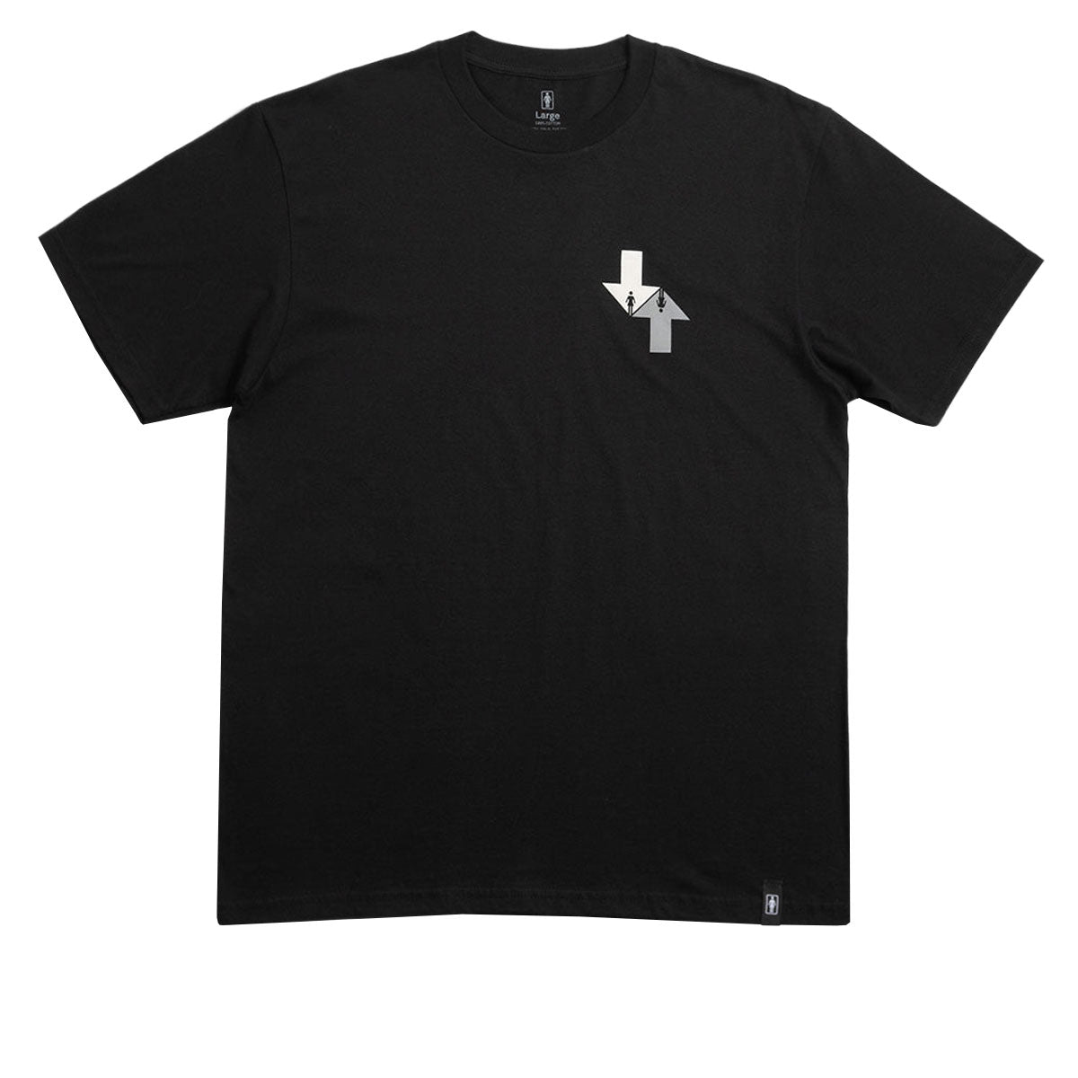 Girl Dual Directional T-Shirt - Black image 1