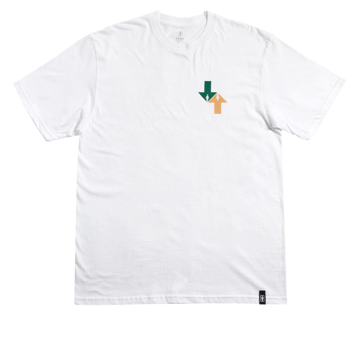 Girl Dual Directional T-Shirt - White image 1