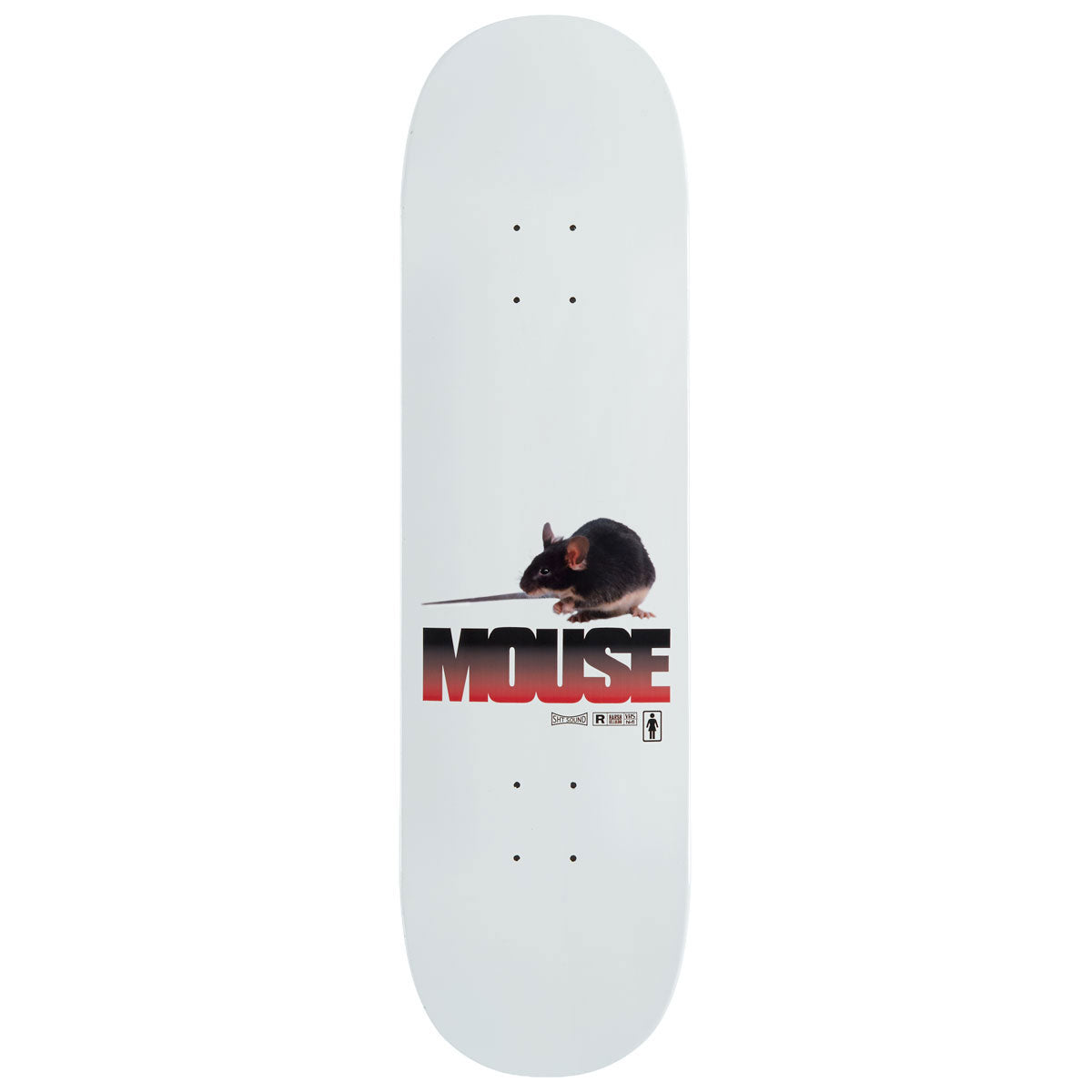 Girl Carroll Mouse One Off Skateboard Deck - 8.375