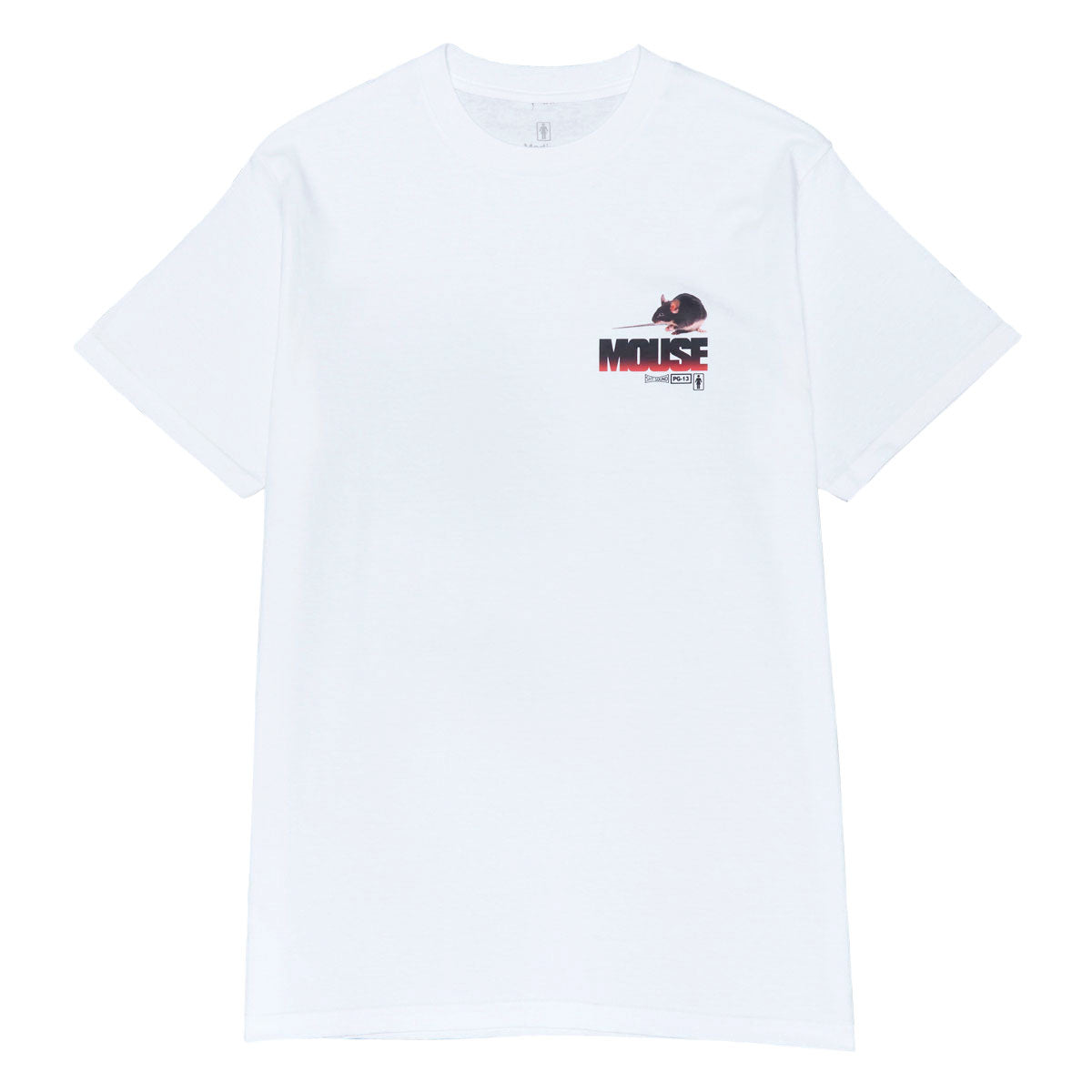 Girl Box Mouse T-Shirt - White image 1