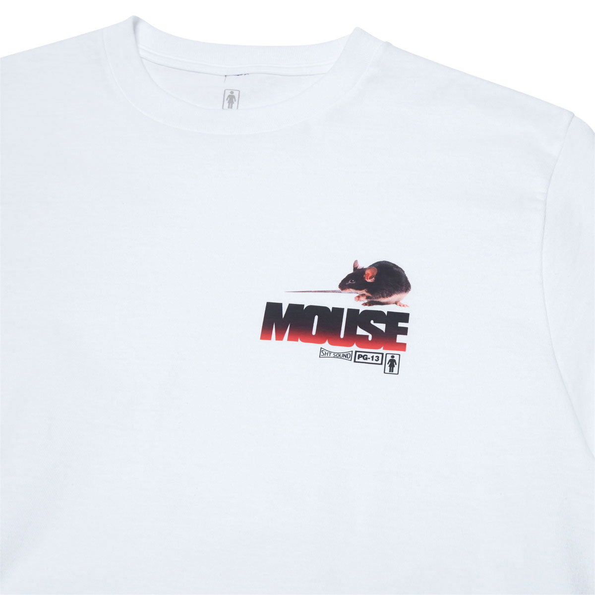 Girl Box Mouse T-Shirt - White image 2
