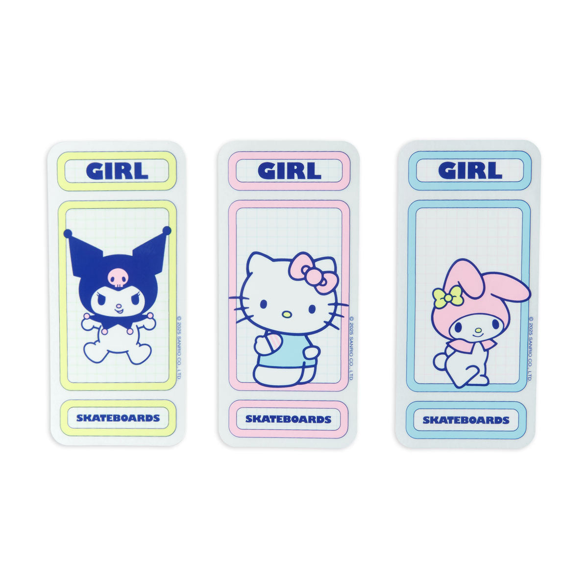 Girl x Hello Kitty Rainbow 3 Pack Of Decals - Multicolor image 1