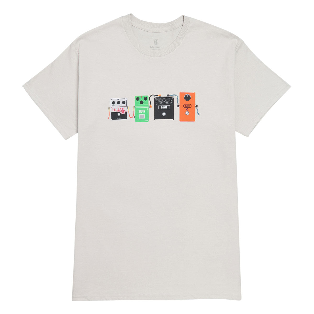 Girl Stomp Pedals T-Shirt - Silver image 1