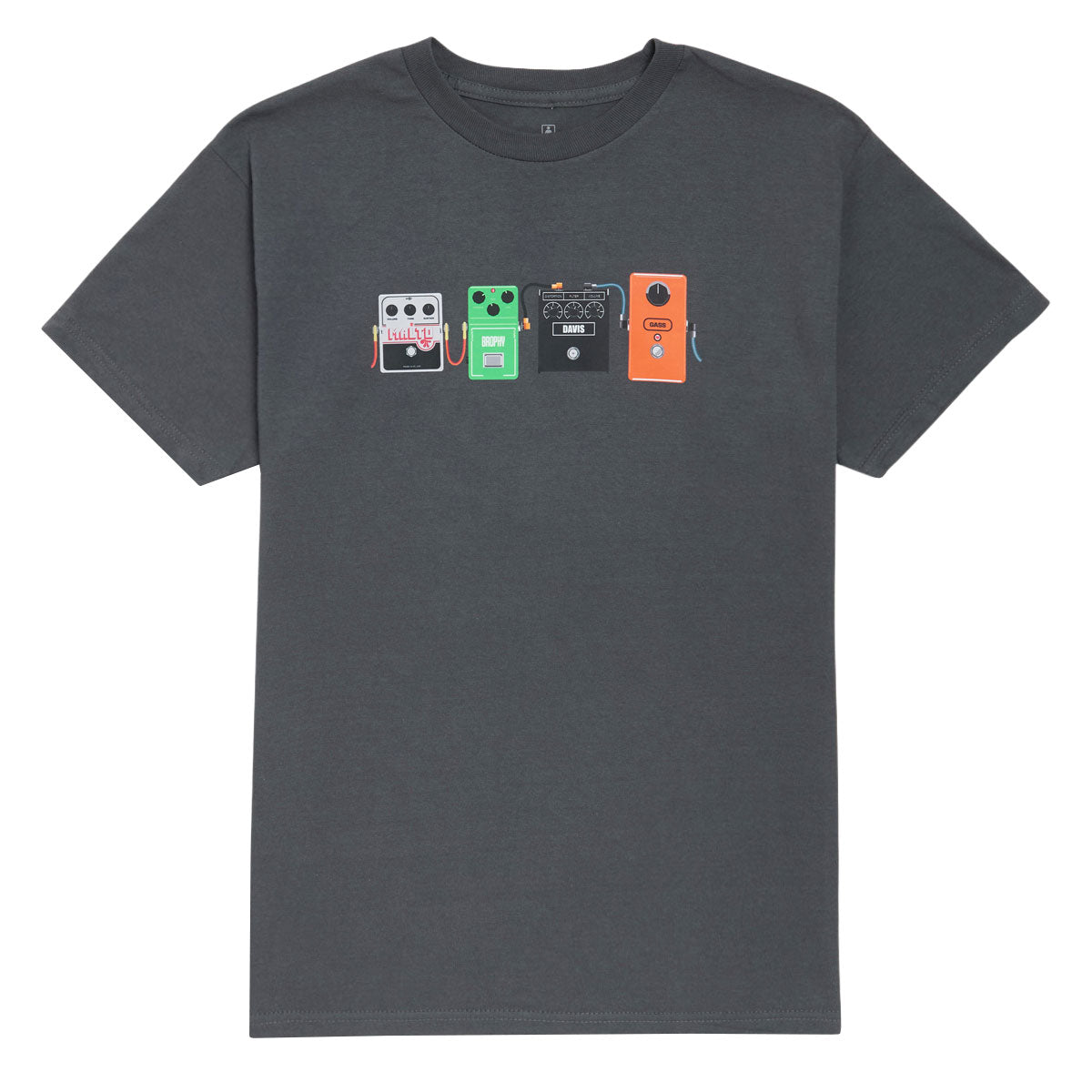 Girl Stomp Pedals T-Shirt - Charcoal image 1