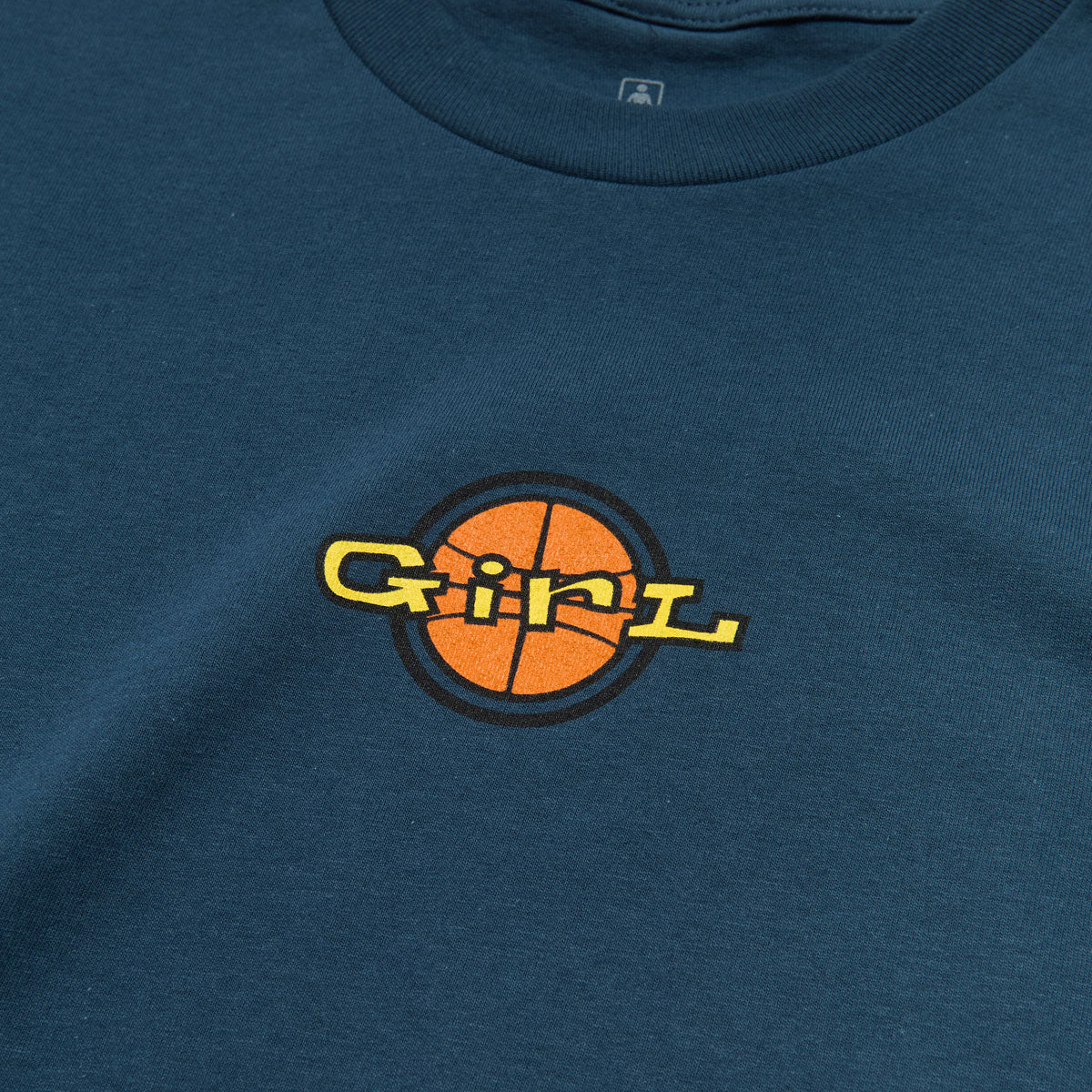 Girl Full Court Logo T-Shirt - Harbor Blue image 2
