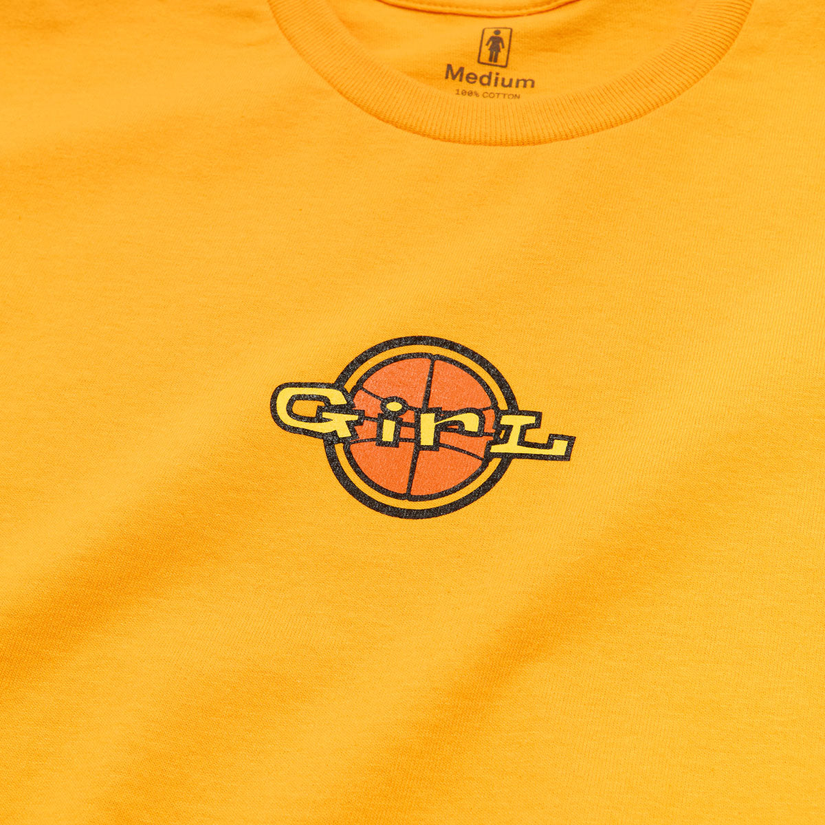 Girl Full Court Logo T-Shirt - Gold image 2
