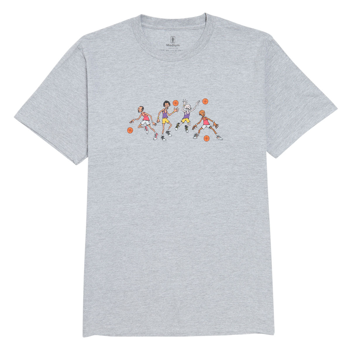Girl Full Court Squad T-Shirt - Grey Heather image 1