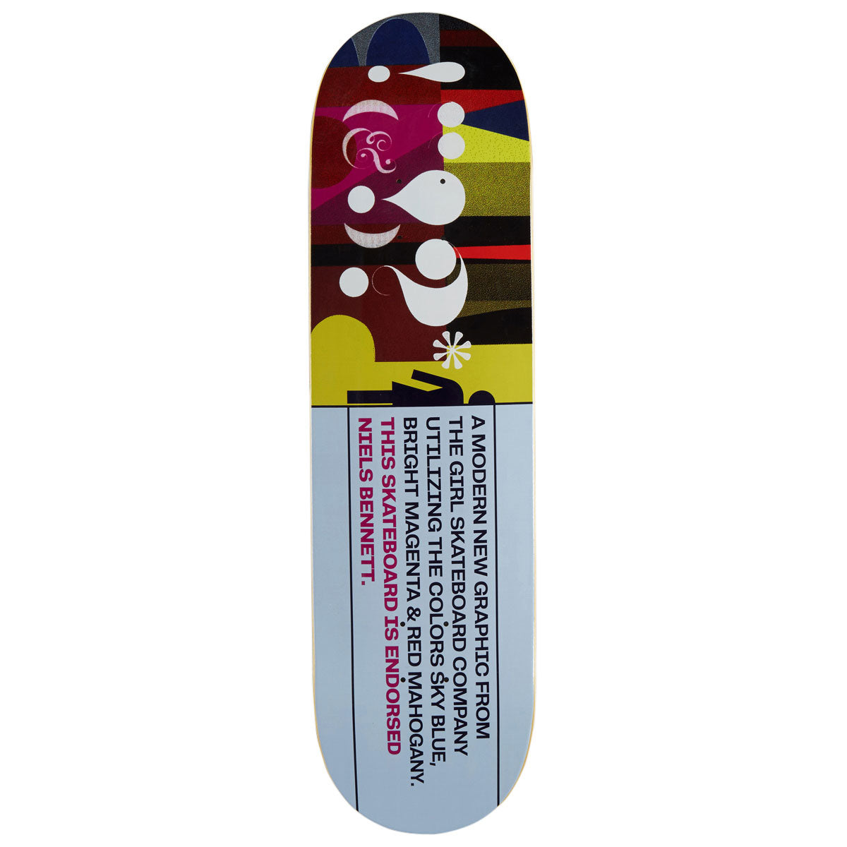 Girl Bennett Follies Skateboard Deck - 8.50