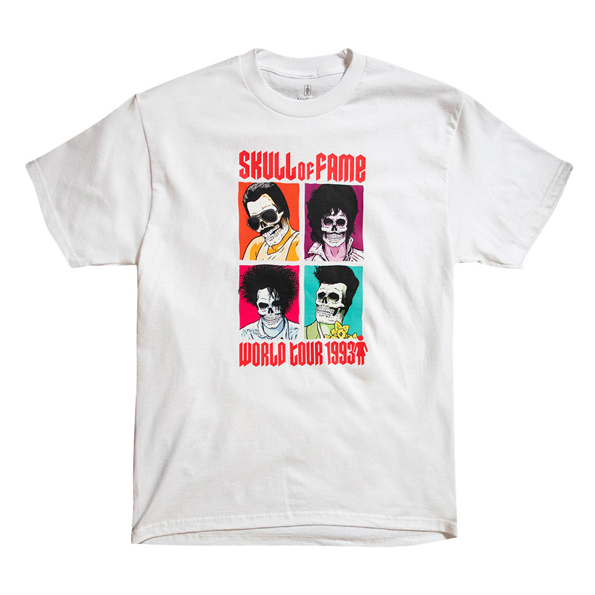 Girl Skull Of Fame World Tour T-Shirt - White image 1