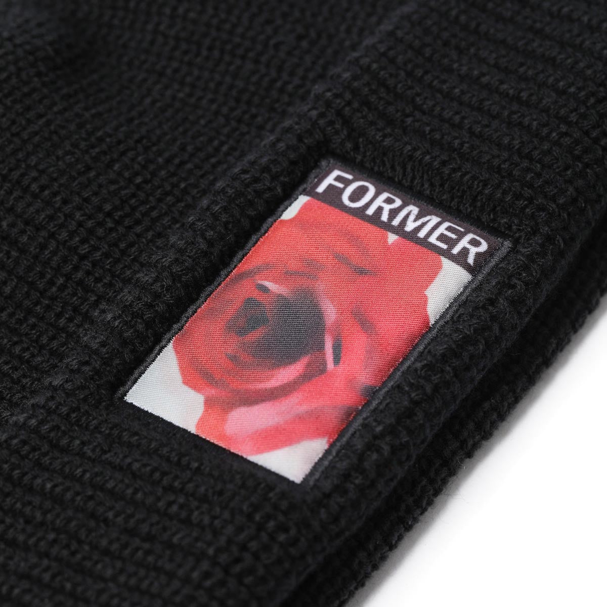 Former Rosette Patch Beanie - Black image 2