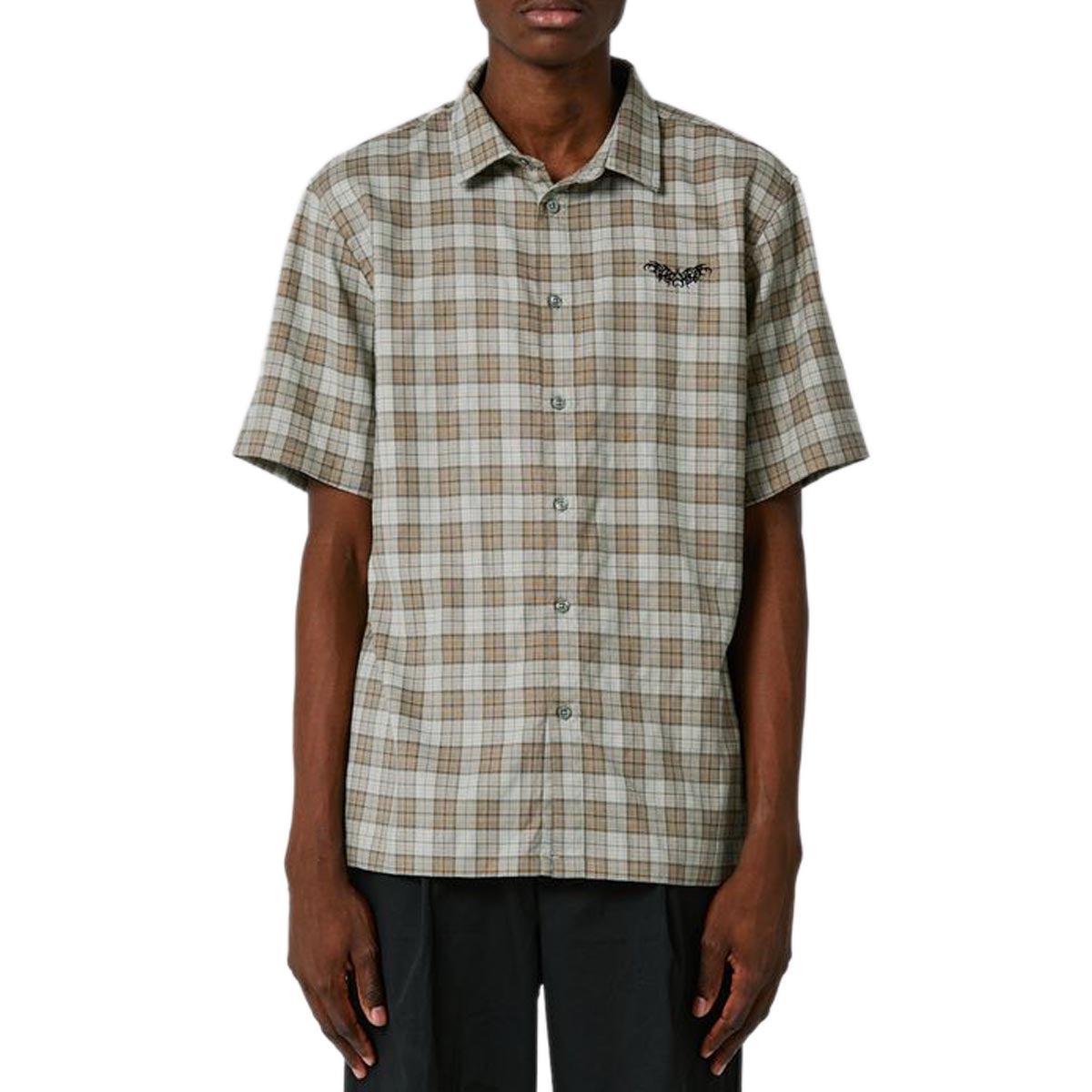 Former Manners Check Shirt - Green Brown image 1