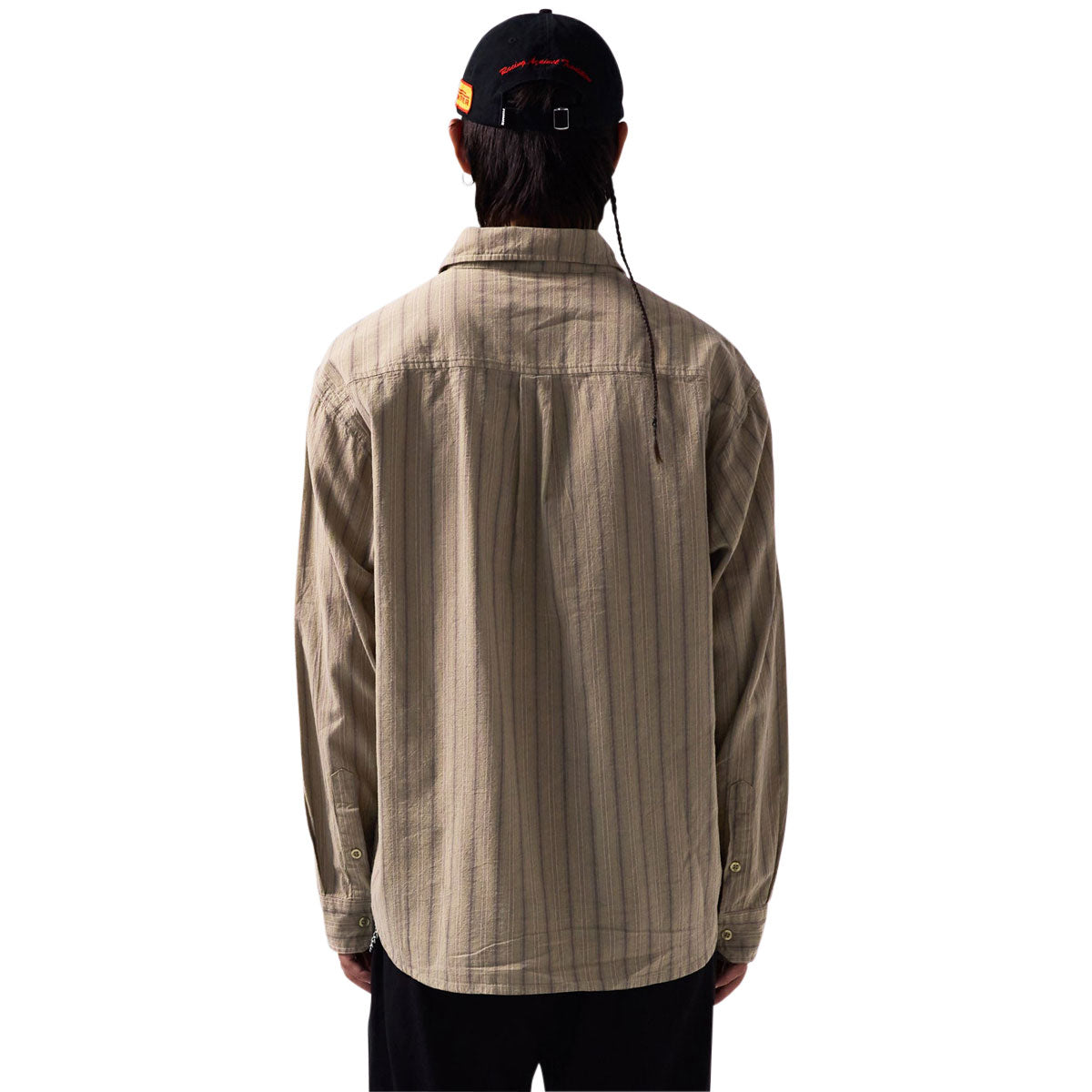 Former Reynolds Striped Long Sleeve Shirt - Moss image 2