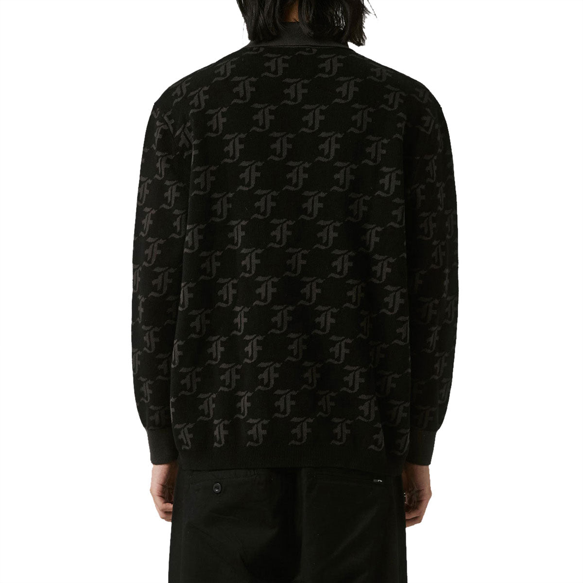 Former Synoptic Long Sleeve Polo Shirt - Black image 2