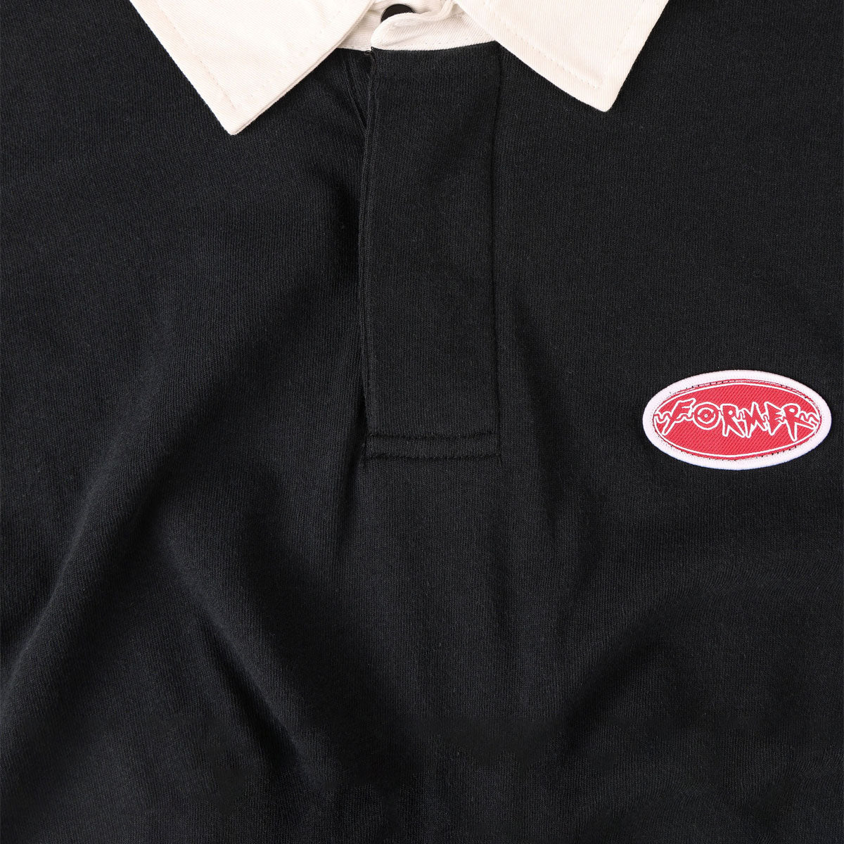 Former Reynolds Flatline Rugby Polo Shirt - Black image 5