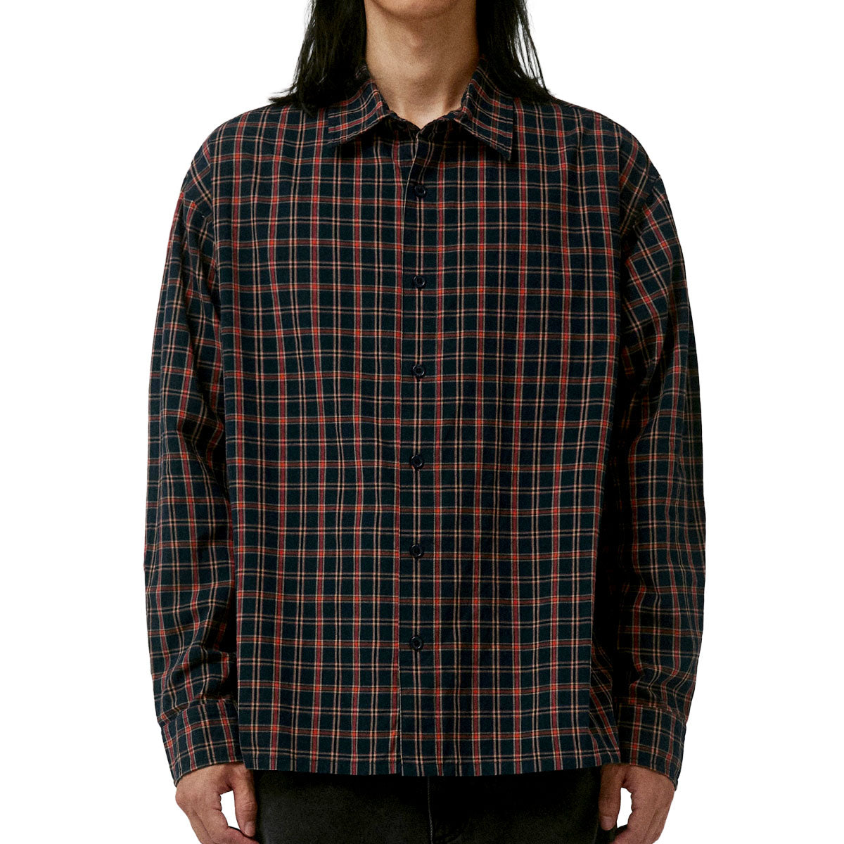 Former Vivian Check Long Sleeve Shirt - Navy image 1