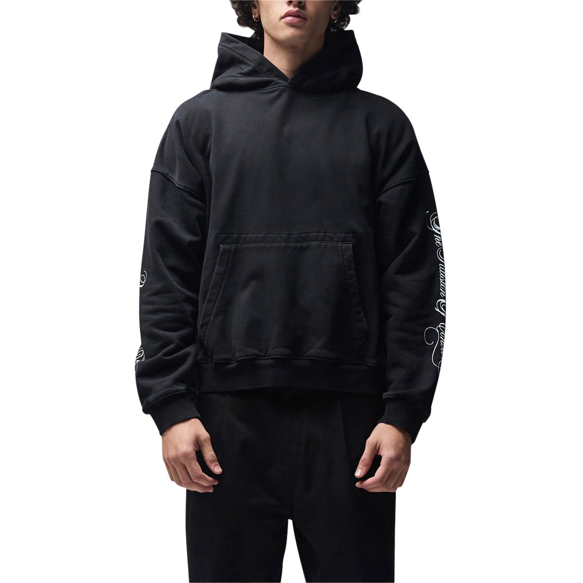Former Illusion Boxy Hoodie - Washed Black image 1