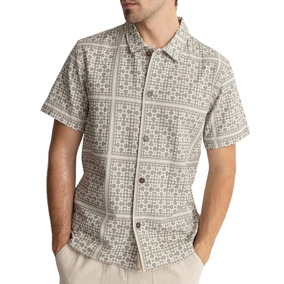 Rhythm Tile Shirt - Sage image 1