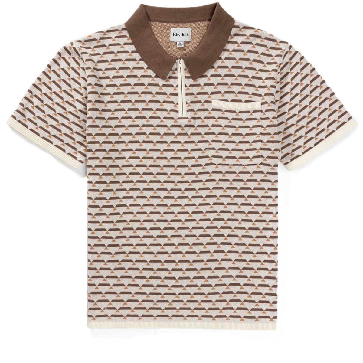 Rhythm Jacquard Polo Shirt - Natural image 4