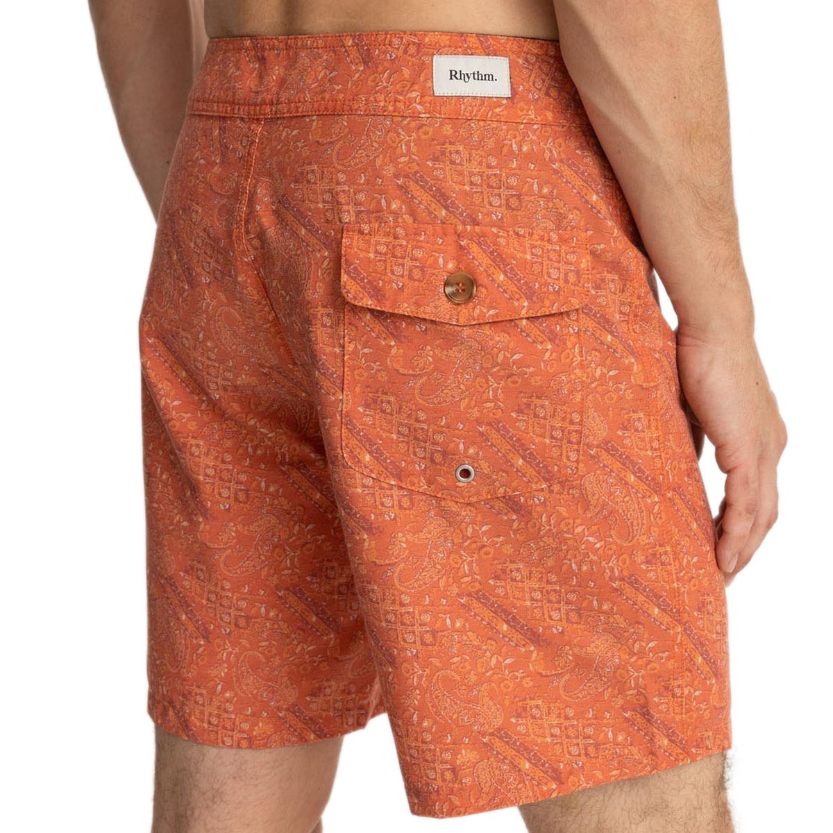 Rhythm Aida Paisley Shorts - Persimmon image 3