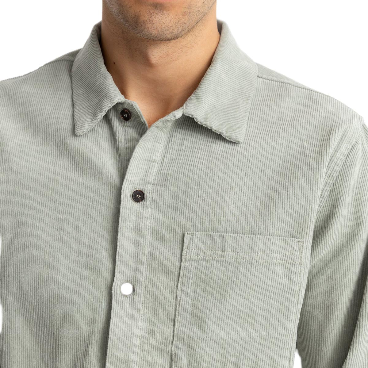 Rhythm Corduroy Long Sleeve Shirt - Seafoam image 3