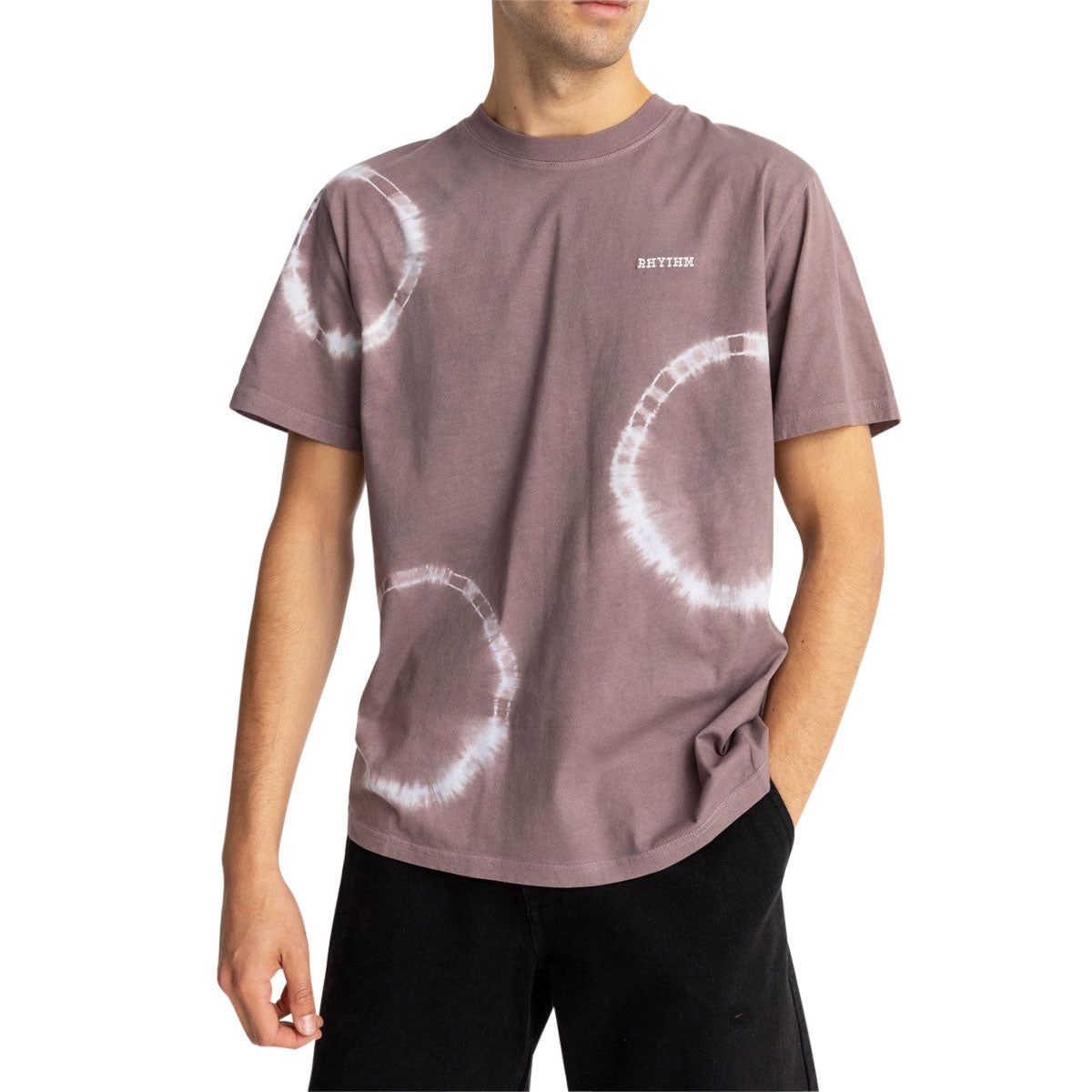 Rhythm Tie Dye T-Shirt - Plum image 2