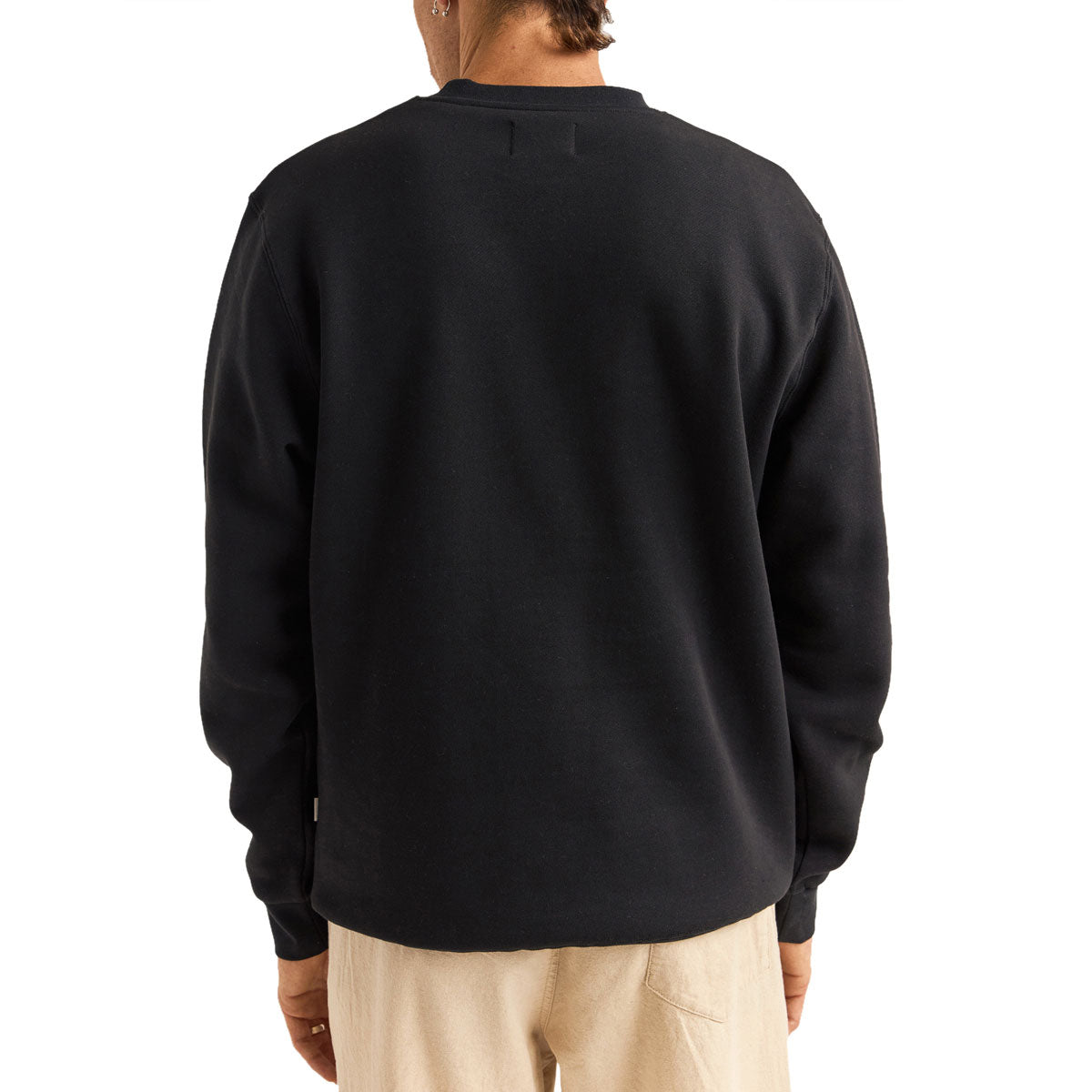 Rhythm Brand Fleece Crew Sweatshirt - Black image 3