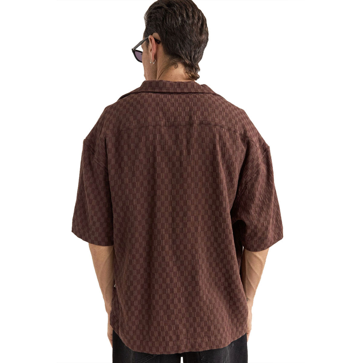 Rhythm Relaxed Texture Shirt - Chocolate image 2