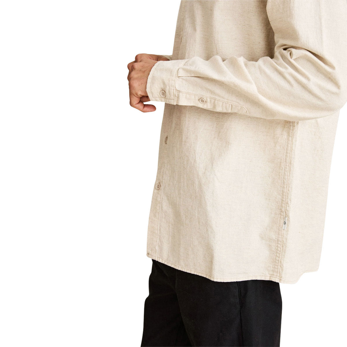 Rhythm Classic Linen Long Sleeve Shirt - Sand II image 3
