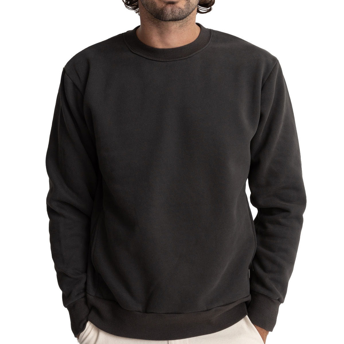 Rhythm Classic Fleece Crew Sweatshirt - Vintage Black 2025 image 2
