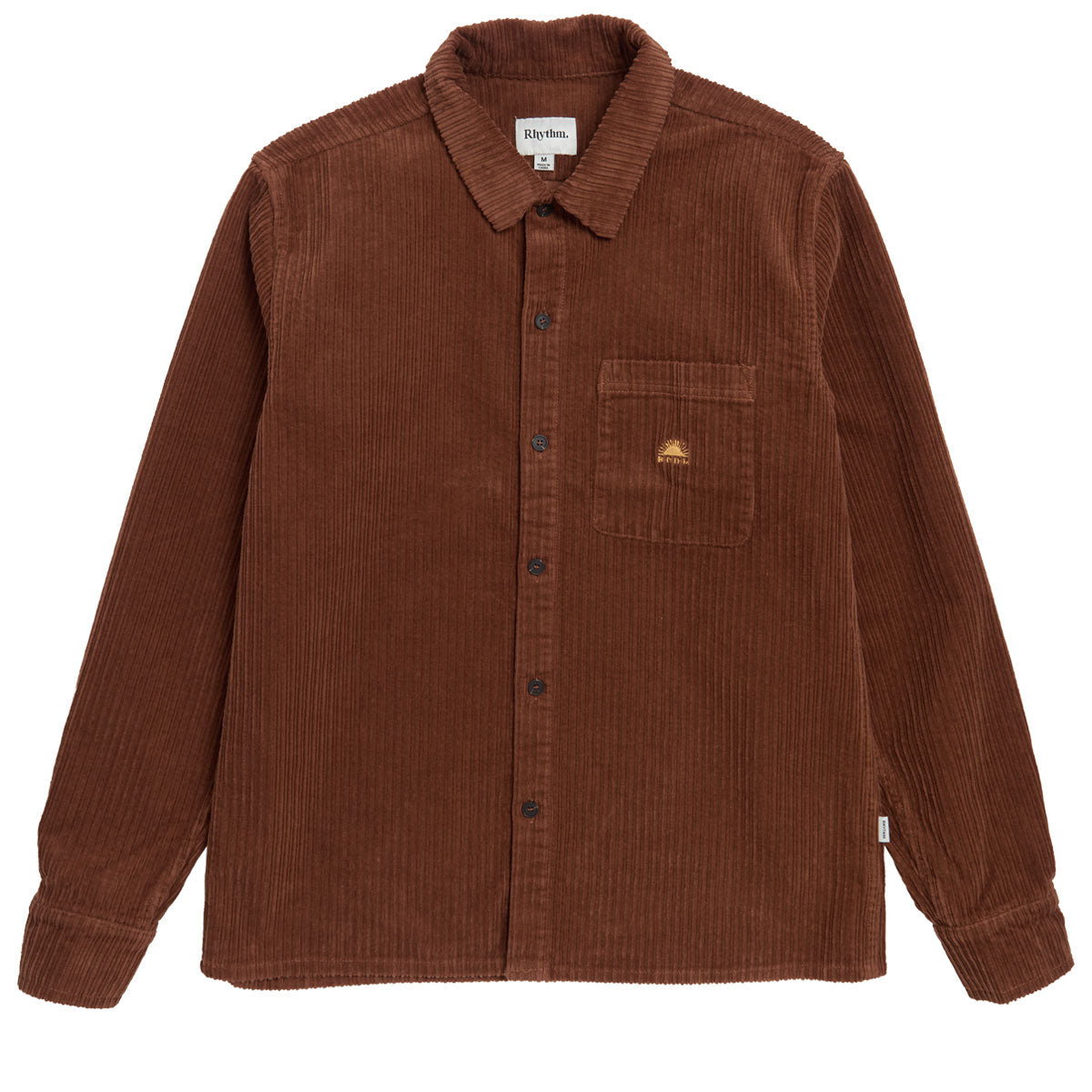 Rhythm Corduroy Long Sleeve Shirt - Rust image 1