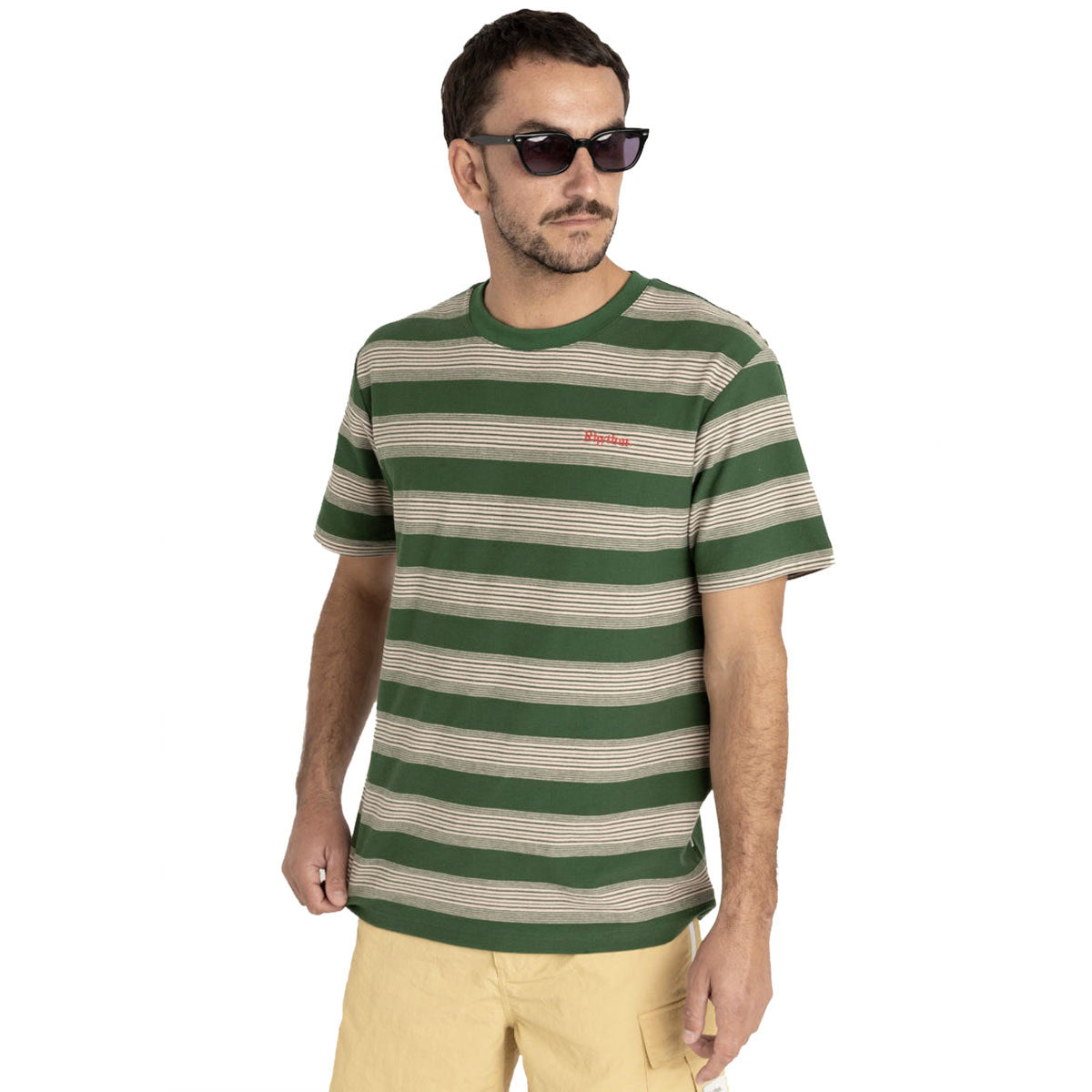 Rhythm Echo Stripe T-Shirt - Natural image 2