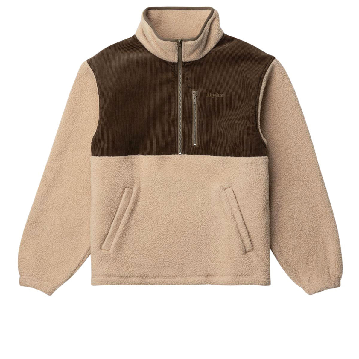 Rhythm Dune Half Zip Sweatshirt - Tobacco image 1