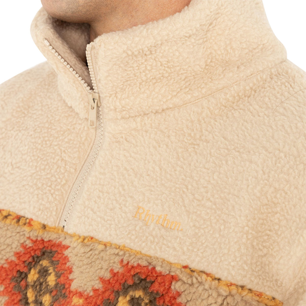 Rhythm Dusty Quarter Zip Sweatshirt - Natural image 2