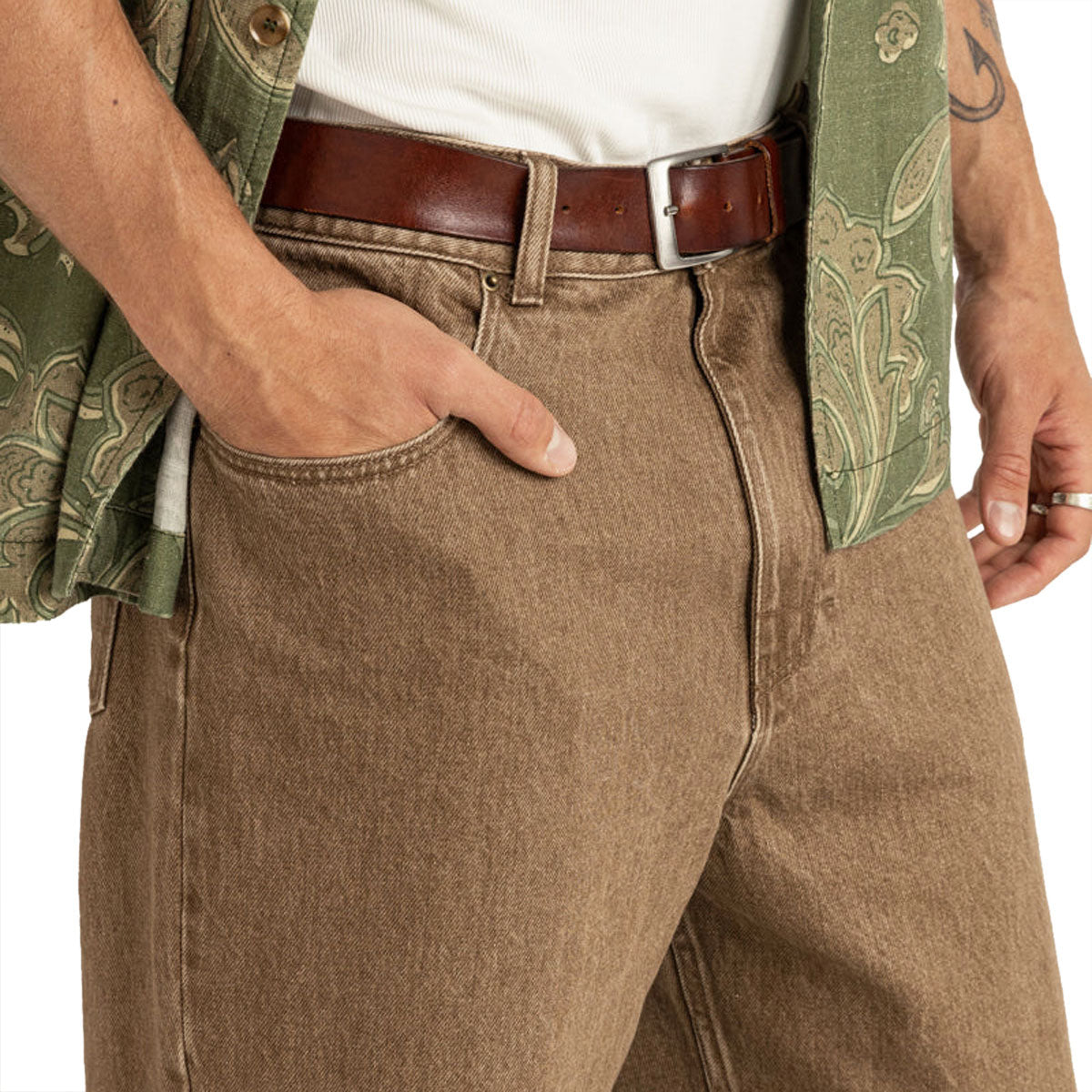 Rhythm Subtle Baggy Jeans - Chai image 3