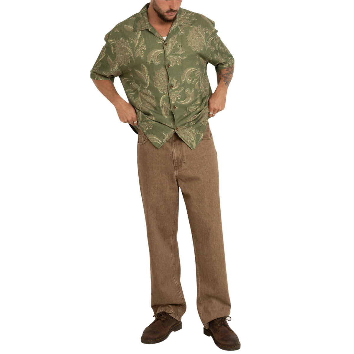 Rhythm Subtle Baggy Jeans - Chai image 5