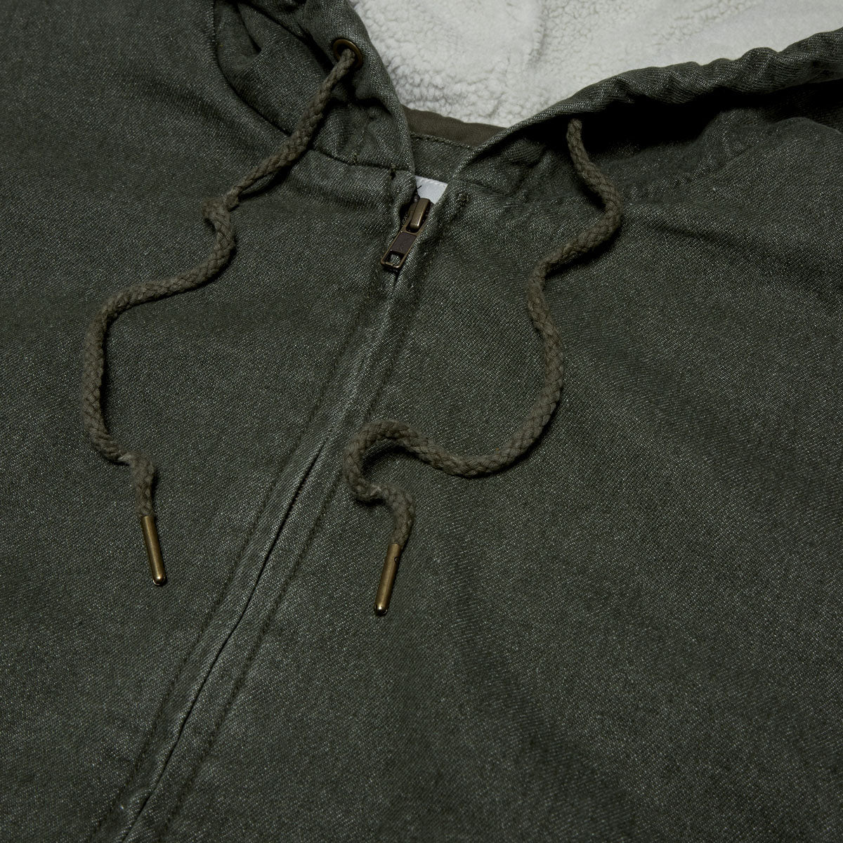 Rhythm Insulated Denim Work Jacket - Washed Olive image 3