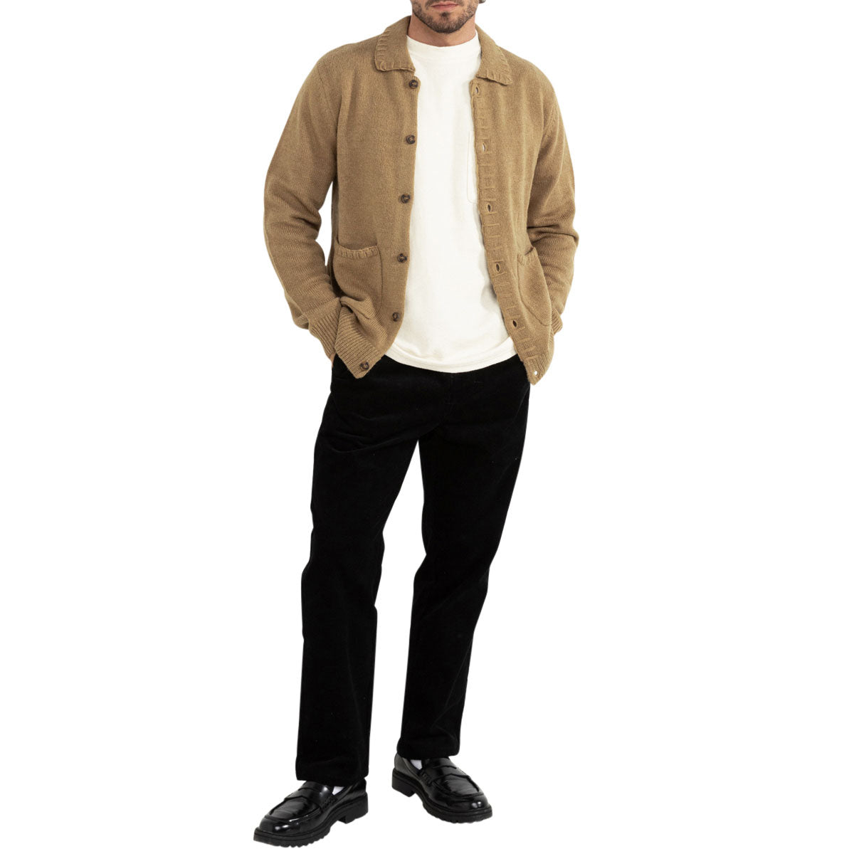 Rhythm Whip Stitch Long Sleeve Shirt - Tobacco image 4