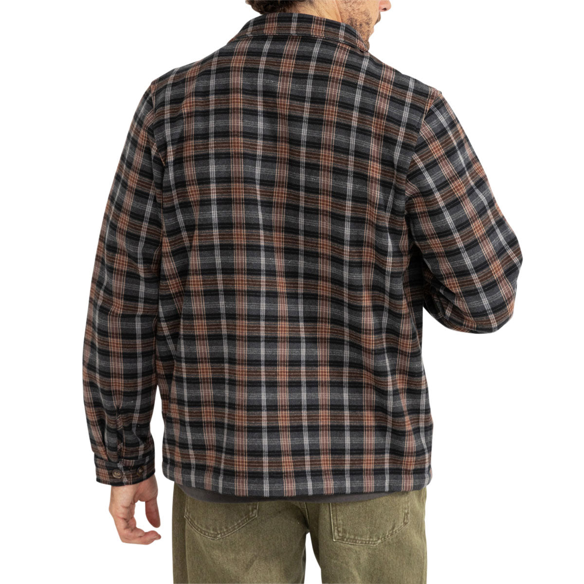Rhythm Polar Bond Long Sleeve Flannel Shirt - Charcoal image 2