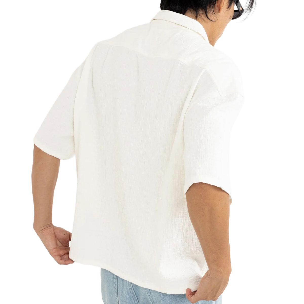 Rhythm Leads Relaxed Check Shirt - White image 2